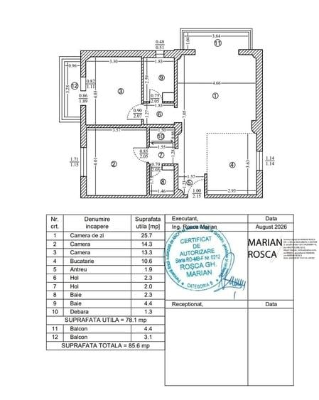 Apartament cu 3 camere decomandat în Vitan Mall