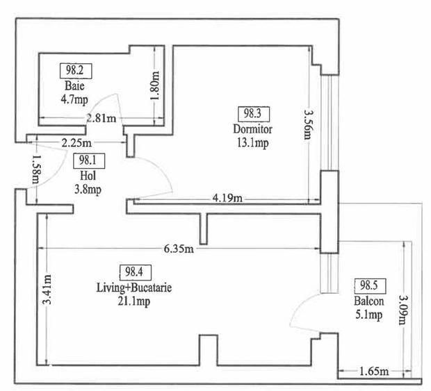 Apartament cu 2 camere decomandat în Theodor Pallady