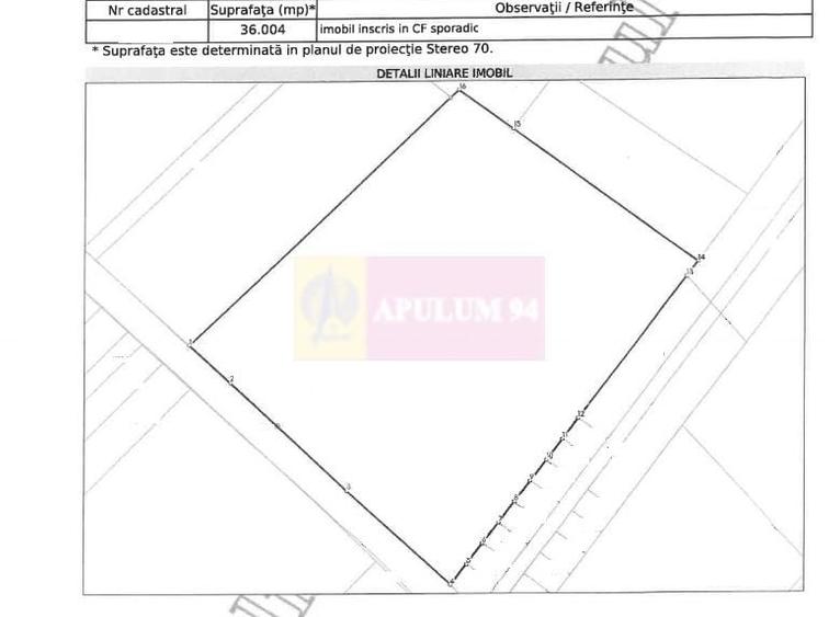 Teren agricol intravilan de 131935 mp, în Est
