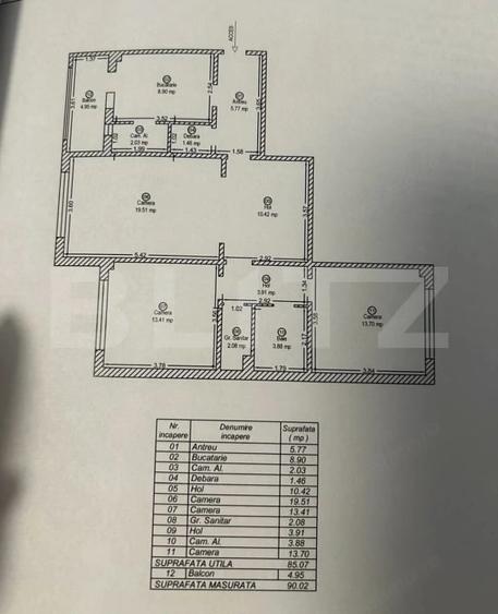 Apartament cu 3 camere decomandat în Take Ionescu