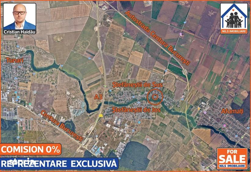 Casă cu 4 camere semidecomandat cu Teren 1047 Mp în Ștefăneștii de Jos