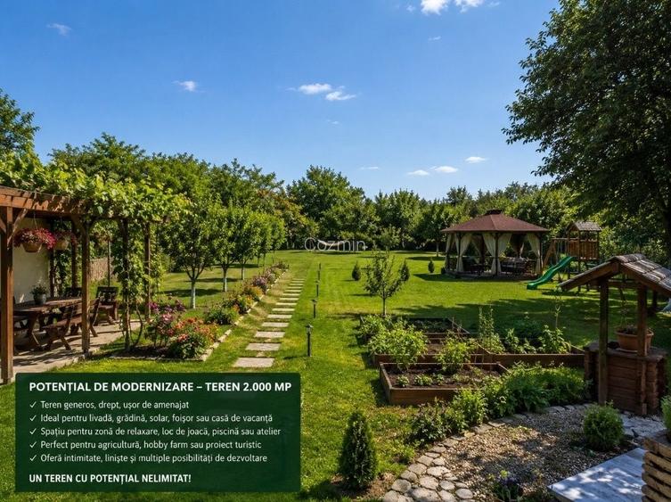 Proprietate la tara casa batraneasca + teren 2.713 mp Fulga Prahova