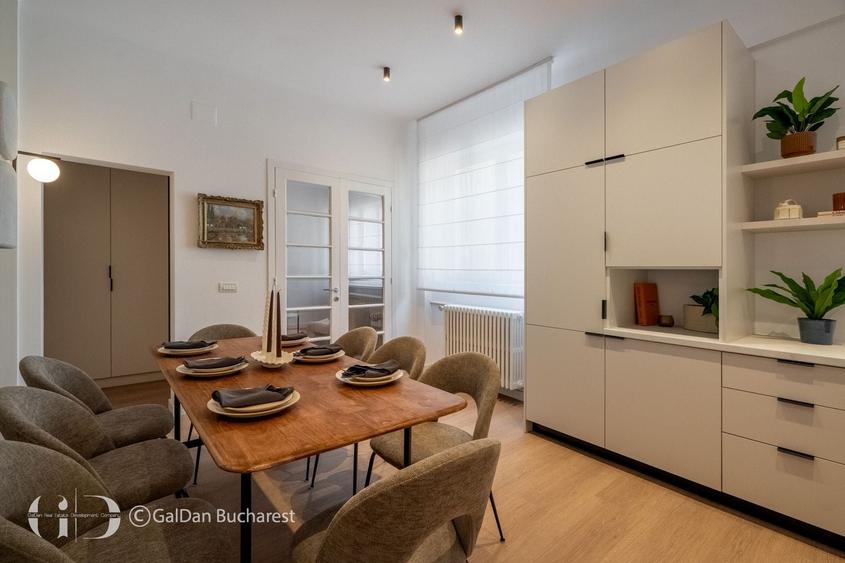 Apartament cu 3 camere, mobilat în Cișmigiu