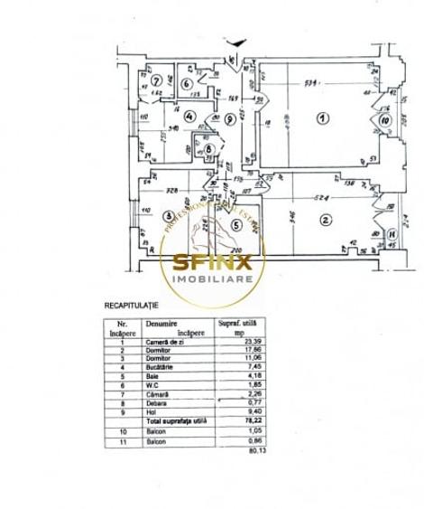 Apartament cu 3 camere decomandat în P-ța Alba Iulia