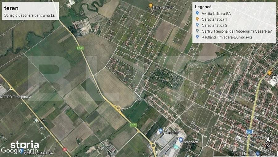 Teren de 50000 mp, în Est