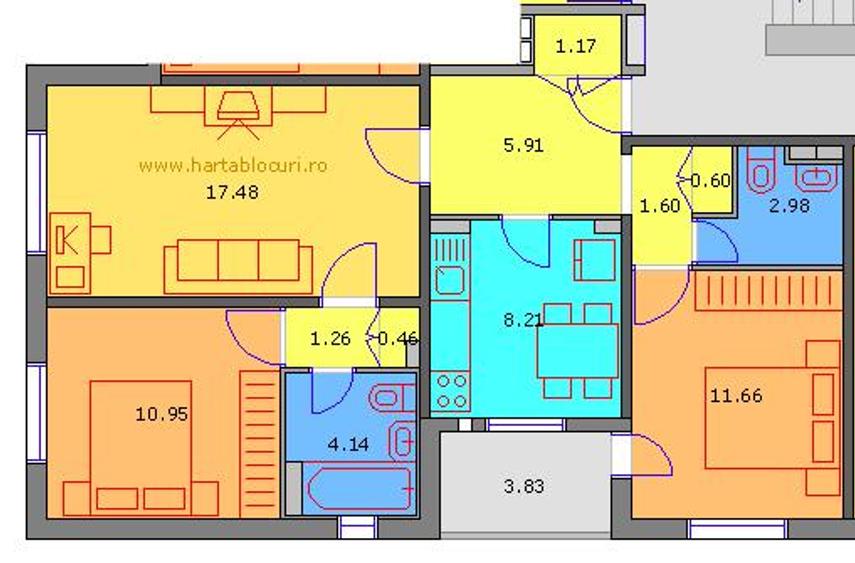 Apartament 3 camere Oltenitei/Necesita renovare - 1