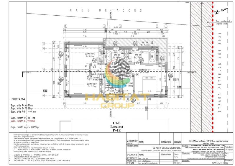 Casă individuală cu 5 camere cu Canalizare în Central
