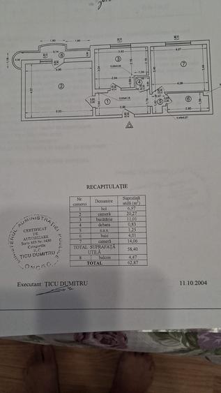 Apartament cu 2 camere decomandat în Sebastian