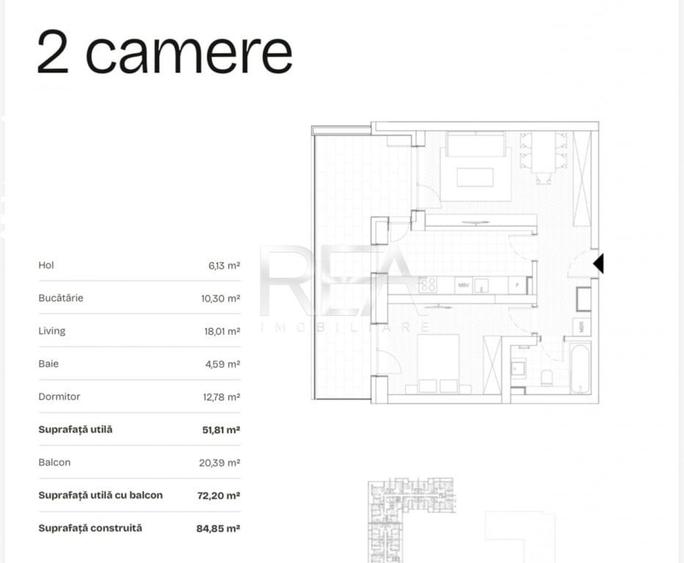 Apartament cu 2 camere decomandat în Ghencea