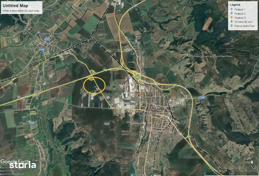 Teren de 125000 mp, în Nord
