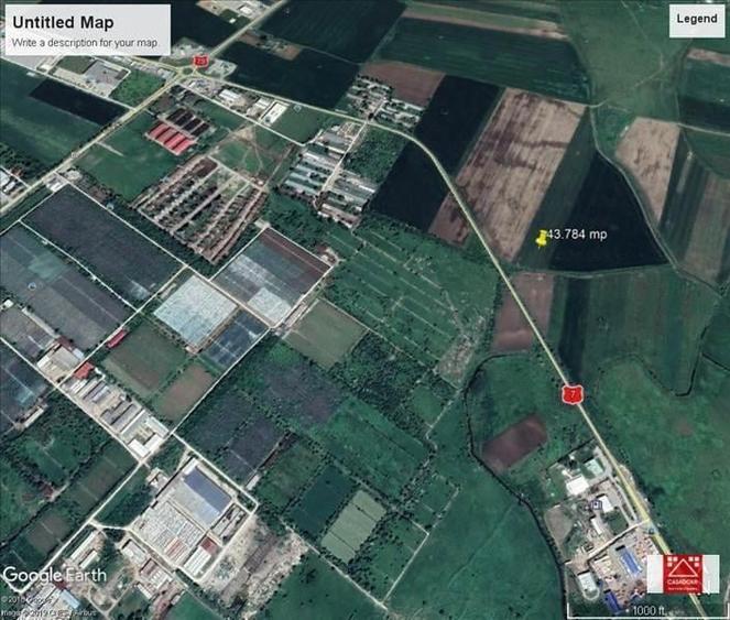 Teren agricol extravilan de 43784 mp, în Exterior Nord
