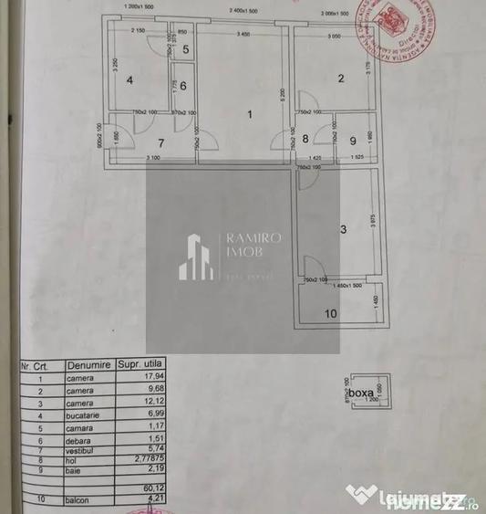 Apartament cu 3 camere semidecomandat în Titan