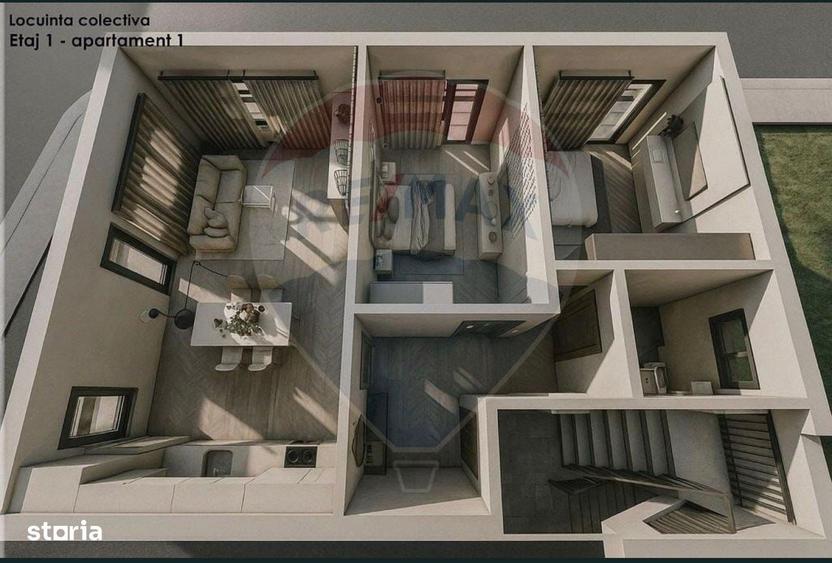 Apartament cu 3 camere în Cernica