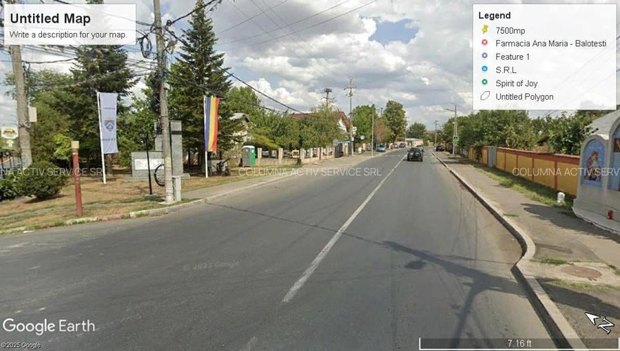 Teren Construcții intravilan de 492 mp, în Balotești