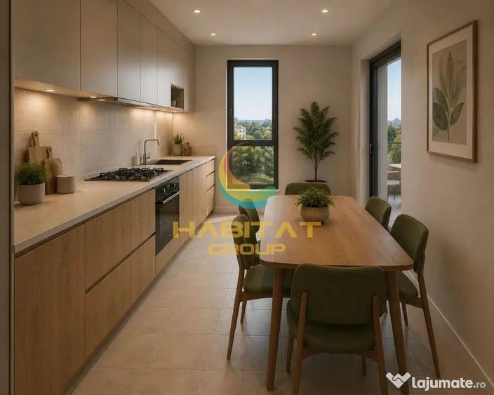 Apartament cu 3 camere decomandat în Titan