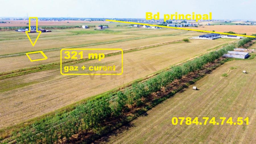 Teren cu gaz si curent la lot - com Berceni - 2