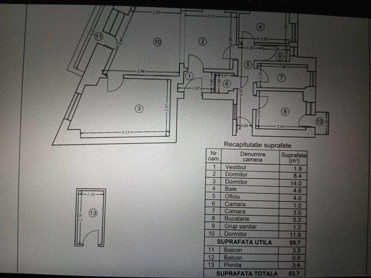 Apartament 3 camere Cantemir - 1