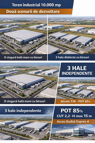 Teren Construcții intravilan de 10000 mp, în Exterior Vest