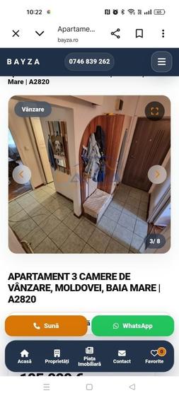 Apartament cu 3 camere decomandat în Central