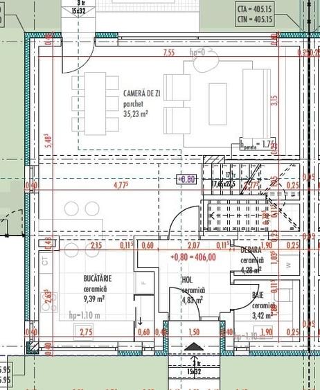 Duplex cu 5 camere cu Canalizare în Bună Ziua
