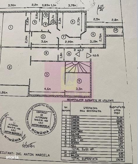Apartament cu 4 camere în Mitropolie