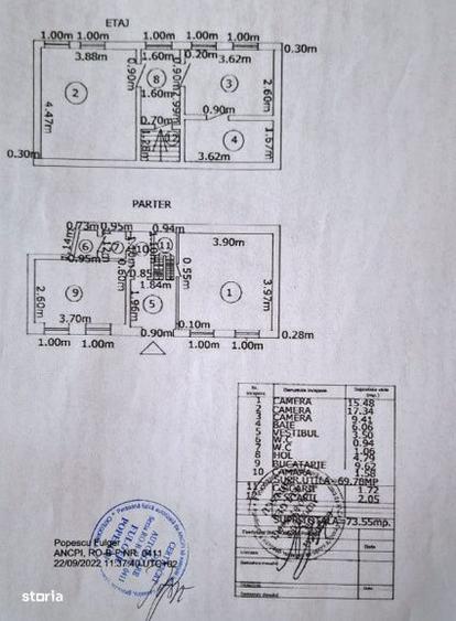 Casă cu 3 camere cu Canalizare în Ultracentral