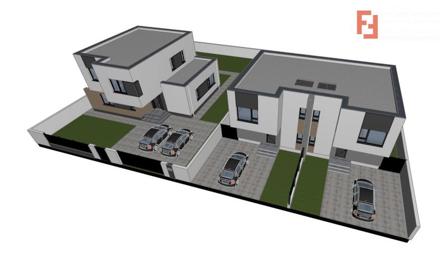 Duplex cu 4 camere cu Canalizare în Giarmata-Vii
