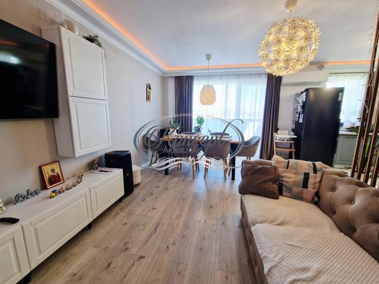 Apartament cu 2 camere semidecomandat, mobilat în Între Lacuri
