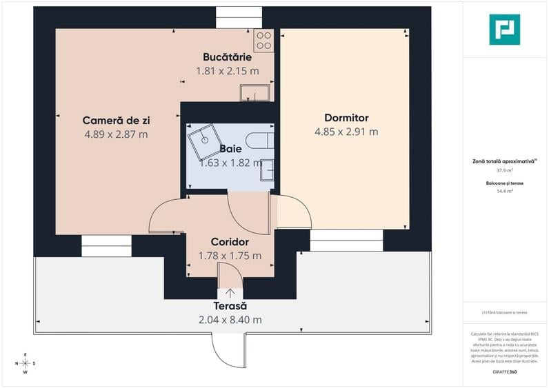 Apartament cu 2 camere în Aradul Nou