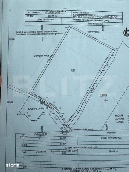 Teren de 11200 mp, în Șieu