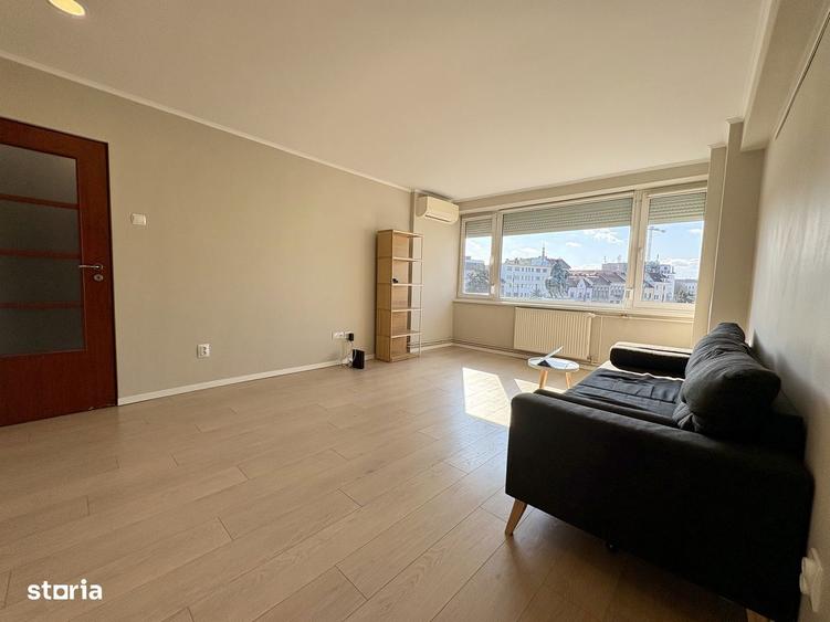 Apartament cu 2 camere semidecomandat, mobilat în Central
