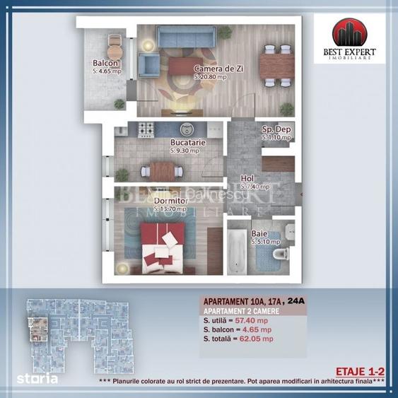 2 Camere | Direct Dezvoltator | Ideal pentru Investitie | Mutare Rapid