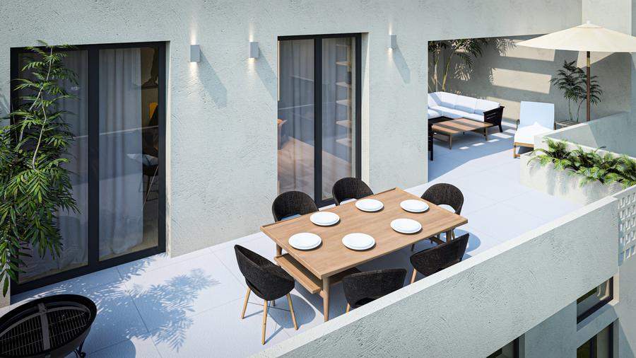 Penthouse cu 4 camere decomandat în Est