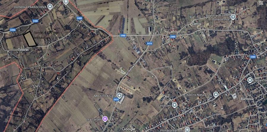 Teren Construcții intravilan de 4777 mp, în Bârnova