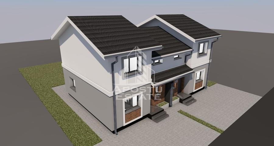 Duplex cu 4 camere cu Canalizare în Giarmata