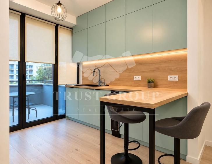 Apartament cu 2 camere decomandat, mobilat în Herăstrău