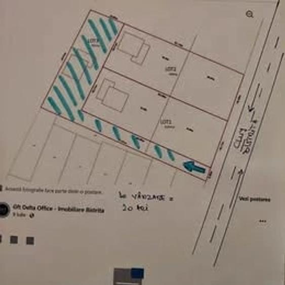 Teren de 1000 mp, în Exterior Vest