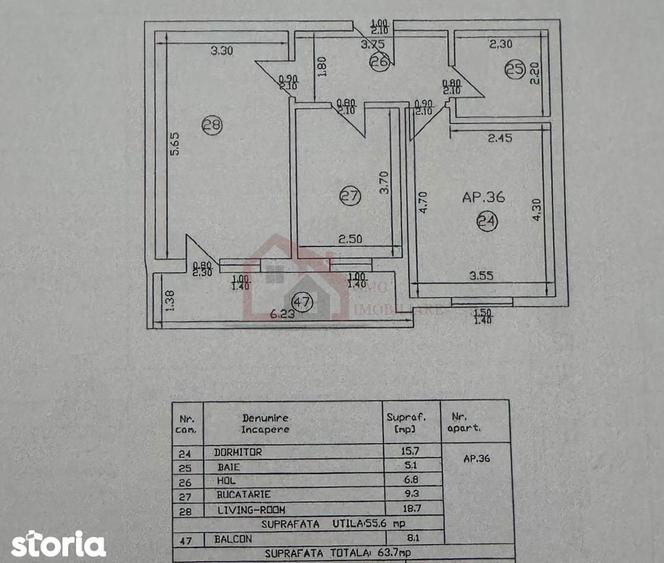 Apartament cu 2 camere decomandat în Colentina