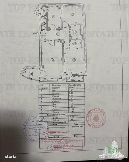 Apartament cu 3 camere decomandat în Aviației