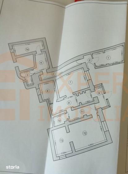 Apartament cu 4 camere în Central