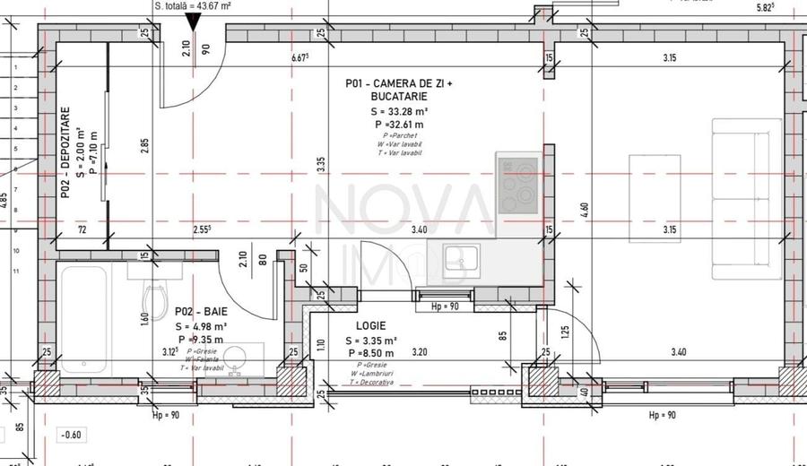 Apartament cu 2 camere semidecomandat în Șelimbăr