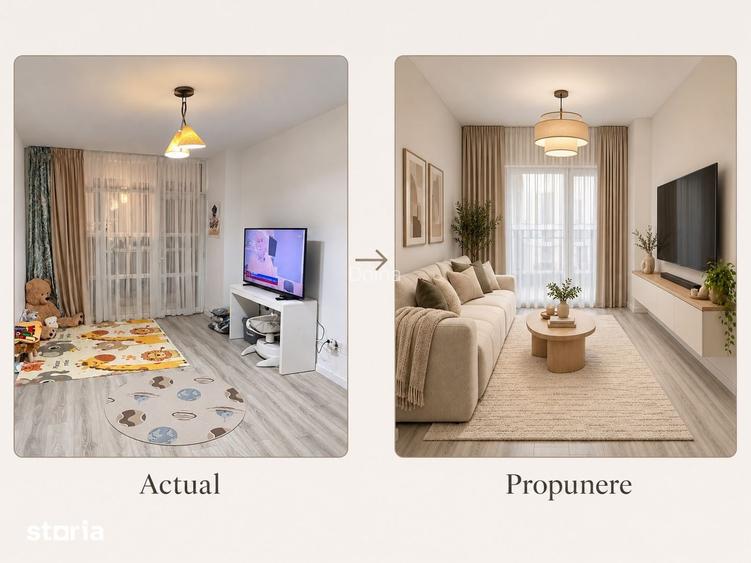 Apartament 2 camere, logie, 2 lifturi, etaj 8, 61mp, cartier Visoianu