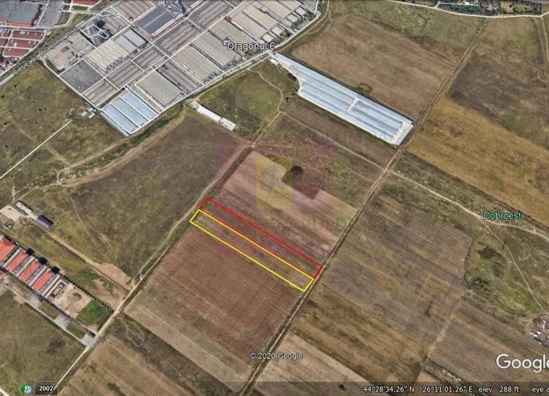Teren de 7500 mp, în Dobroești