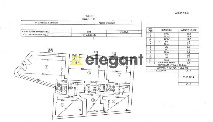 Casă individuală cu 11 camere cu Canalizare în Ultracentral