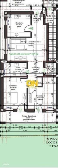 Apartament cu 3 camere în Central