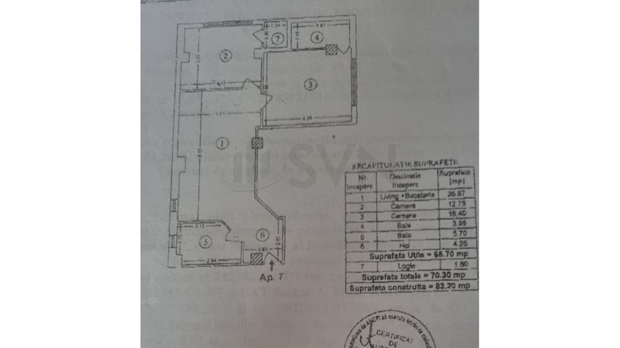 Apartament cu 3 camere decomandat, mobilat în Dămăroaia