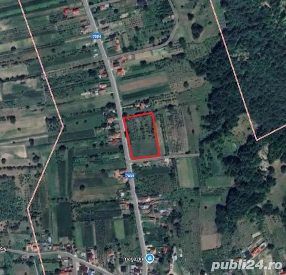 Teren de 6937 mp, în Sălătrucu