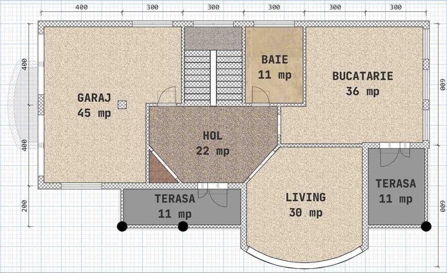 Casă cu 4 camere cu Teren 1000 Mp în Exterior Vest