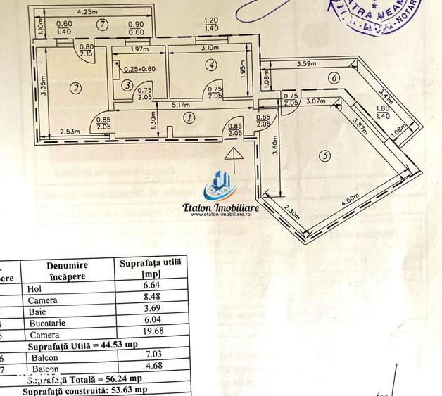 Apartament cu 2 camere decomandat în Vest