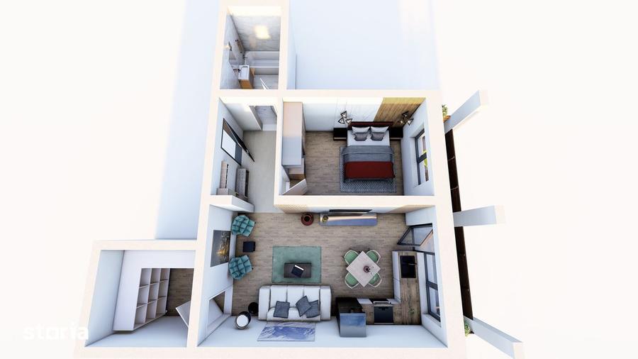 Apartament cu 2 camere în Sânpetru